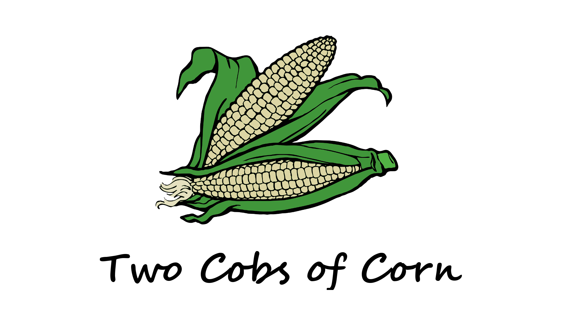 Two cobs of corn