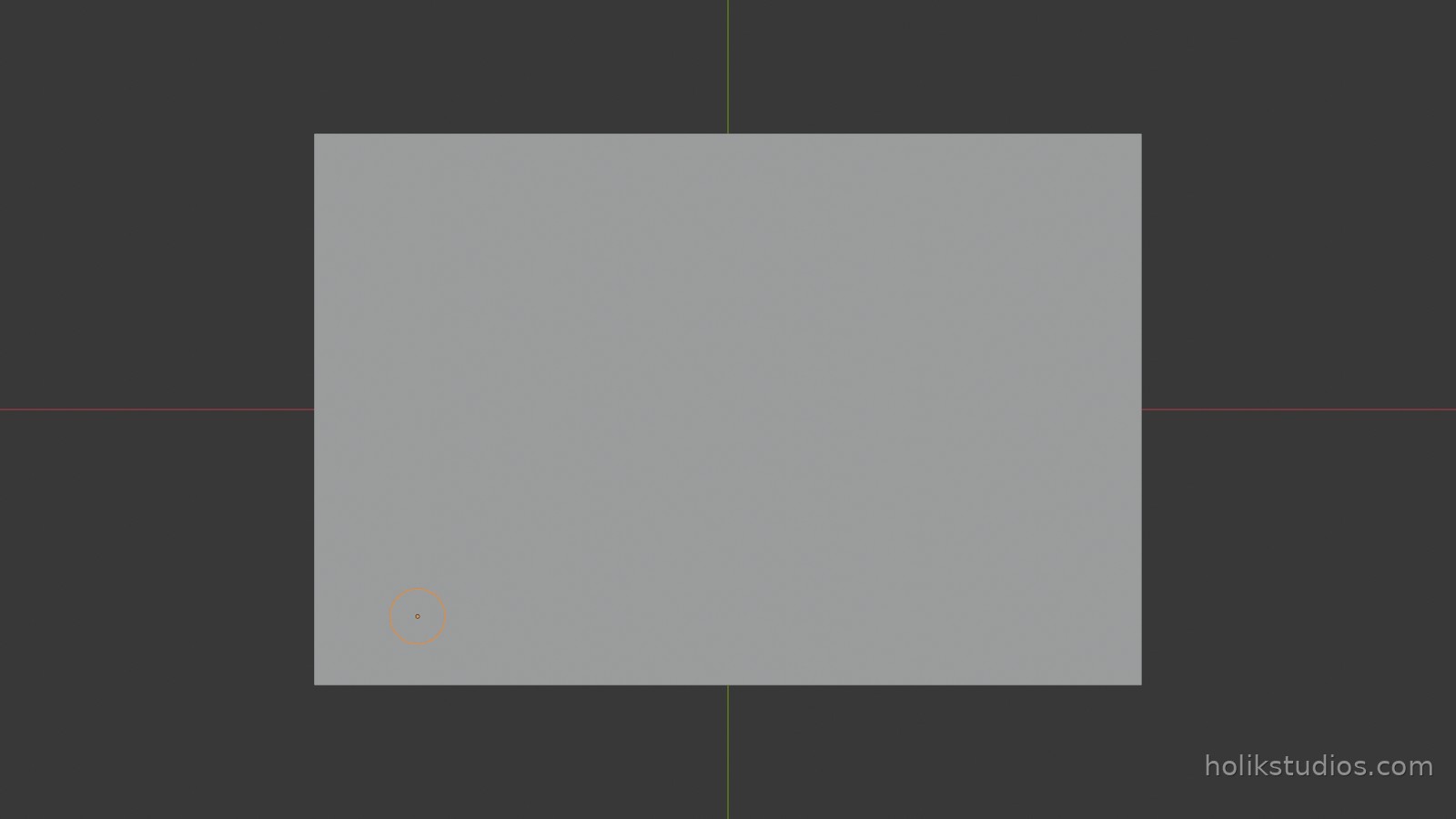 Top view of the perforated plate